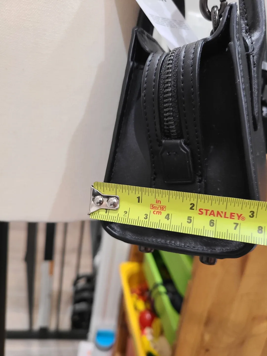 Coach Black Leather Mini Andrea Carryall image indicator(4)