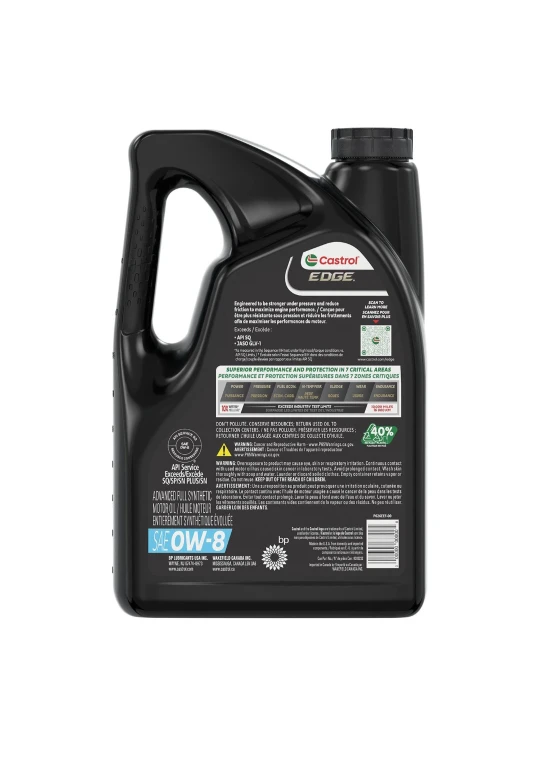 Castrol EDGE SAE 0W-8 Advanced Full Synthetic Motor Oil - photo 3
