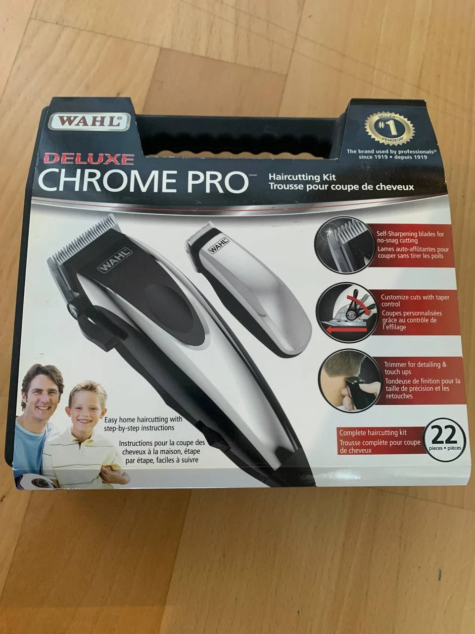 Wahl Deluxe Chrome Pro Haircutting Kit