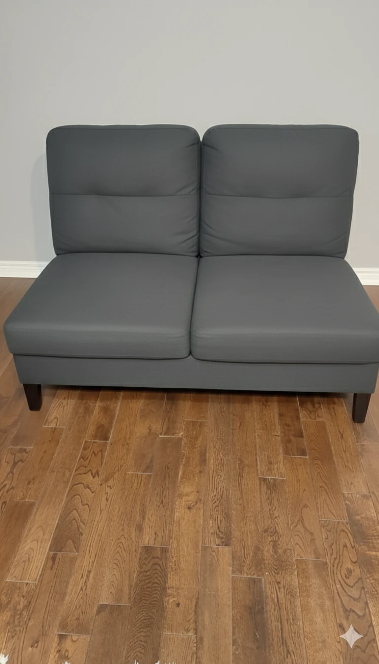 Grey Loveseat Sofa - photo 2
