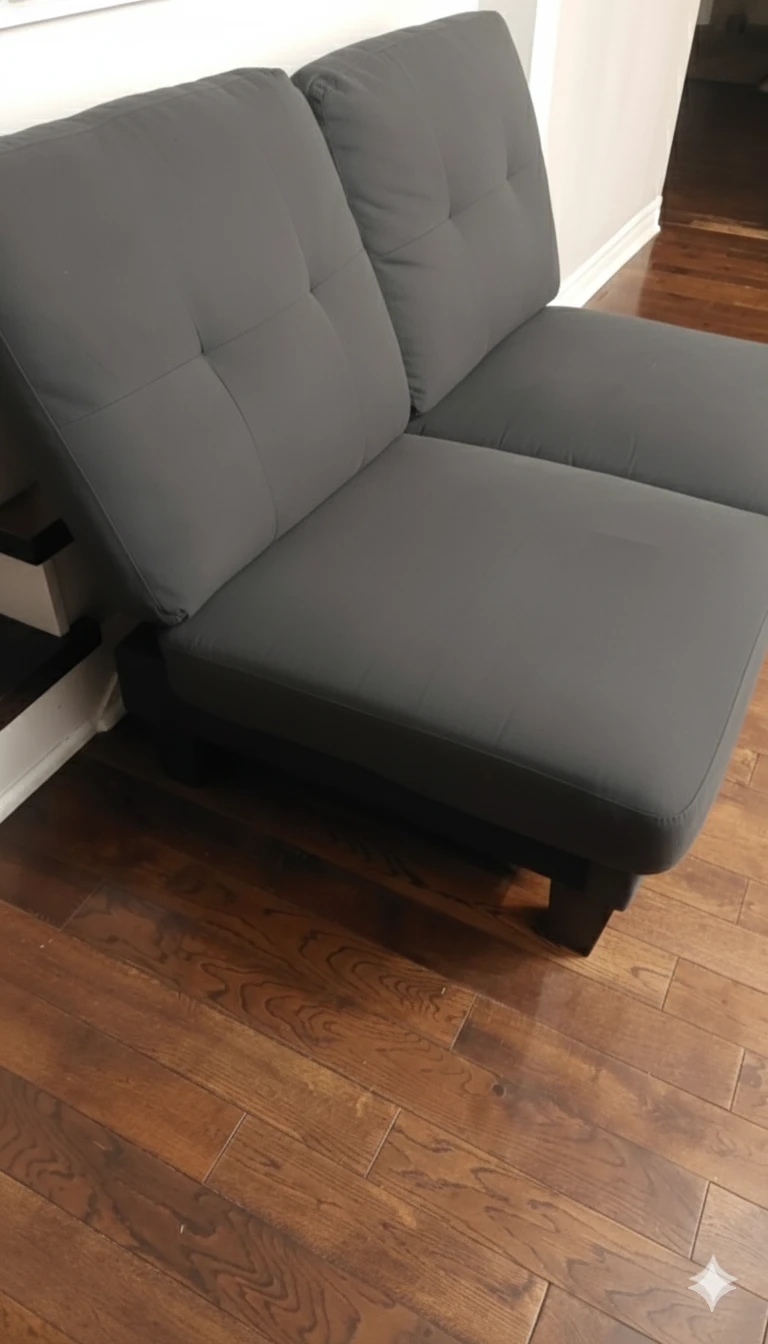 Grey Loveseat Sofa - photo 3