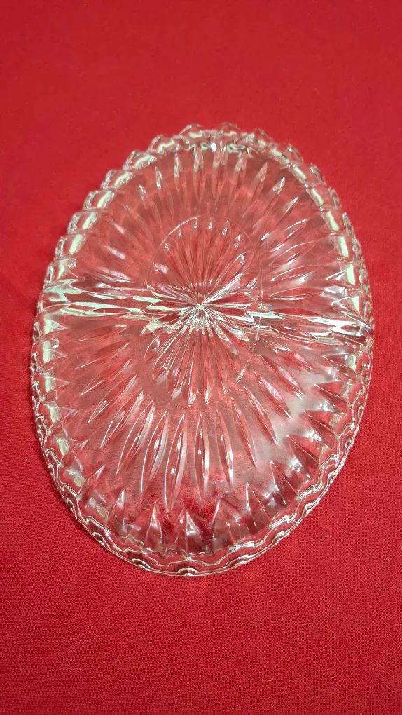 Glass Serving Dish with Silver-plated Holder image indicator(5)