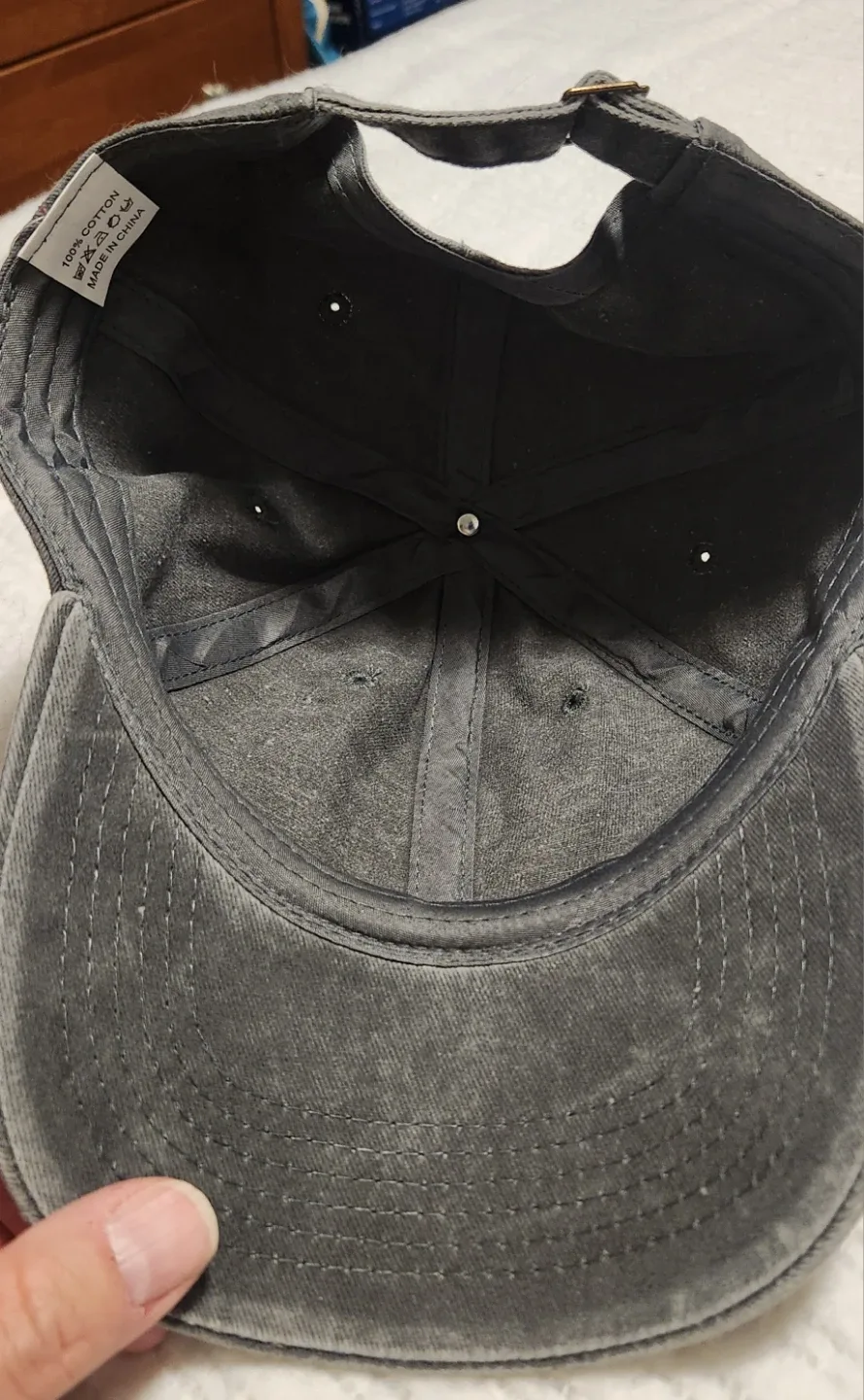 Grey Cotton Baseball Cap - "50 Years To Look This Good" image indicator(3)