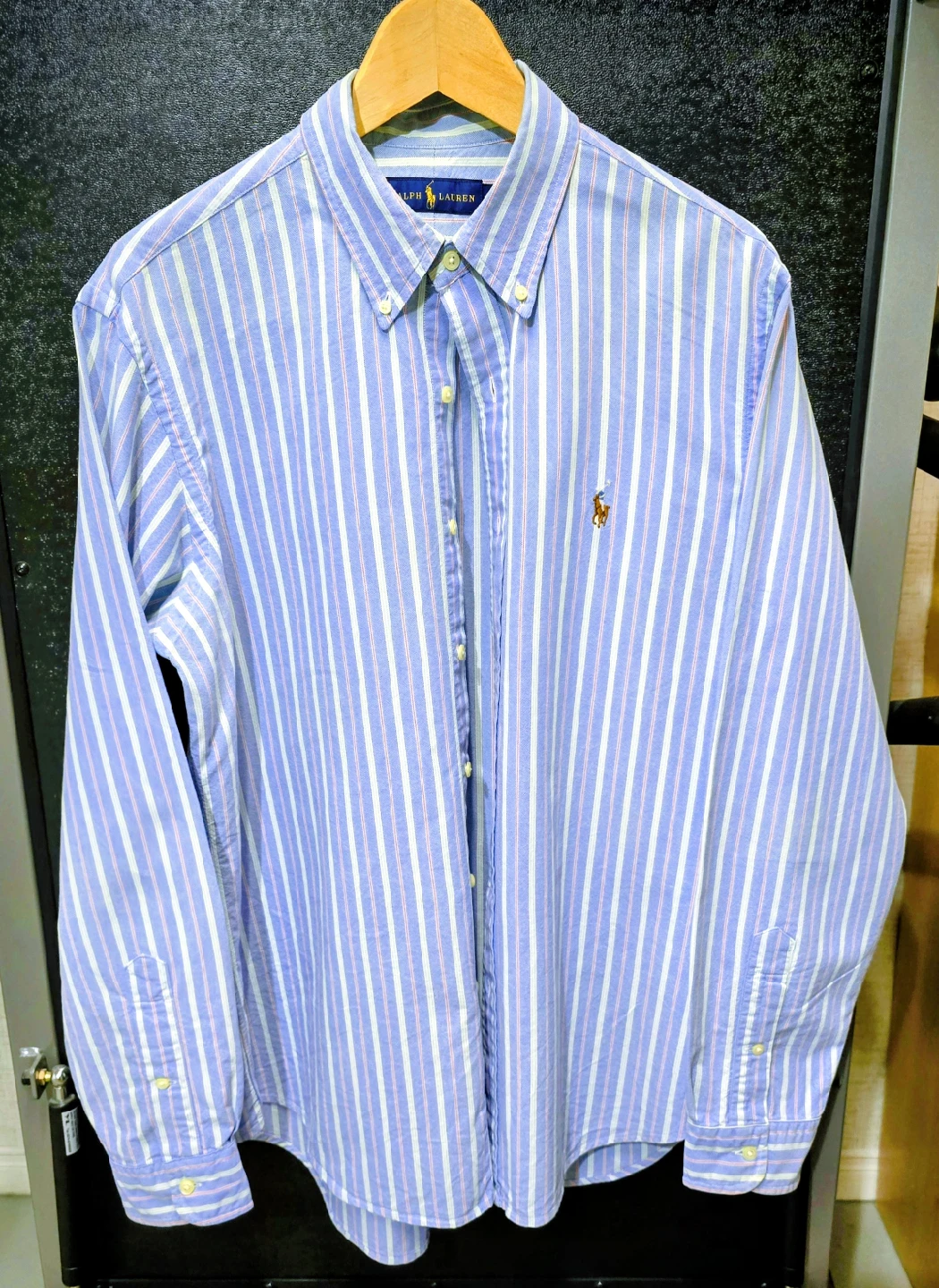 Ralph Lauren Striped Button-Down Shirt - L/G