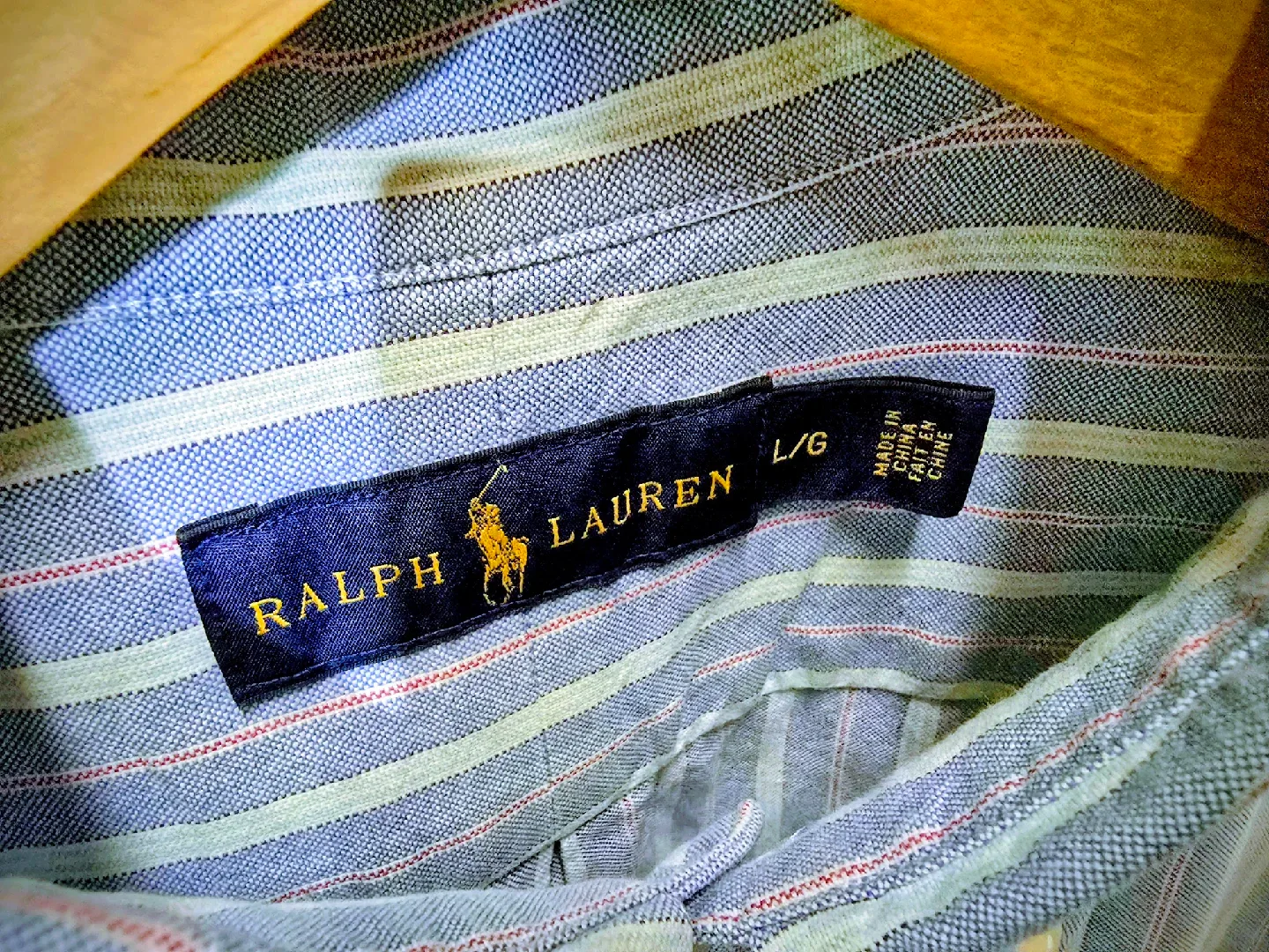 Ralph Lauren Striped Button-Down Shirt - L/G image indicator(3)