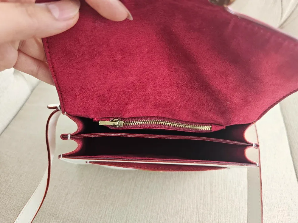 Coach Tabby Top Handle Floral Embroidery White image indicator(4)