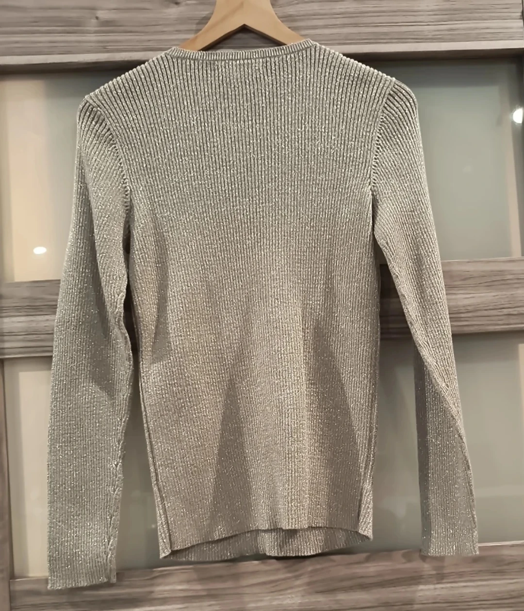 Lauren Ralph Lauren Metallic Knit Top - Size L - photo 4