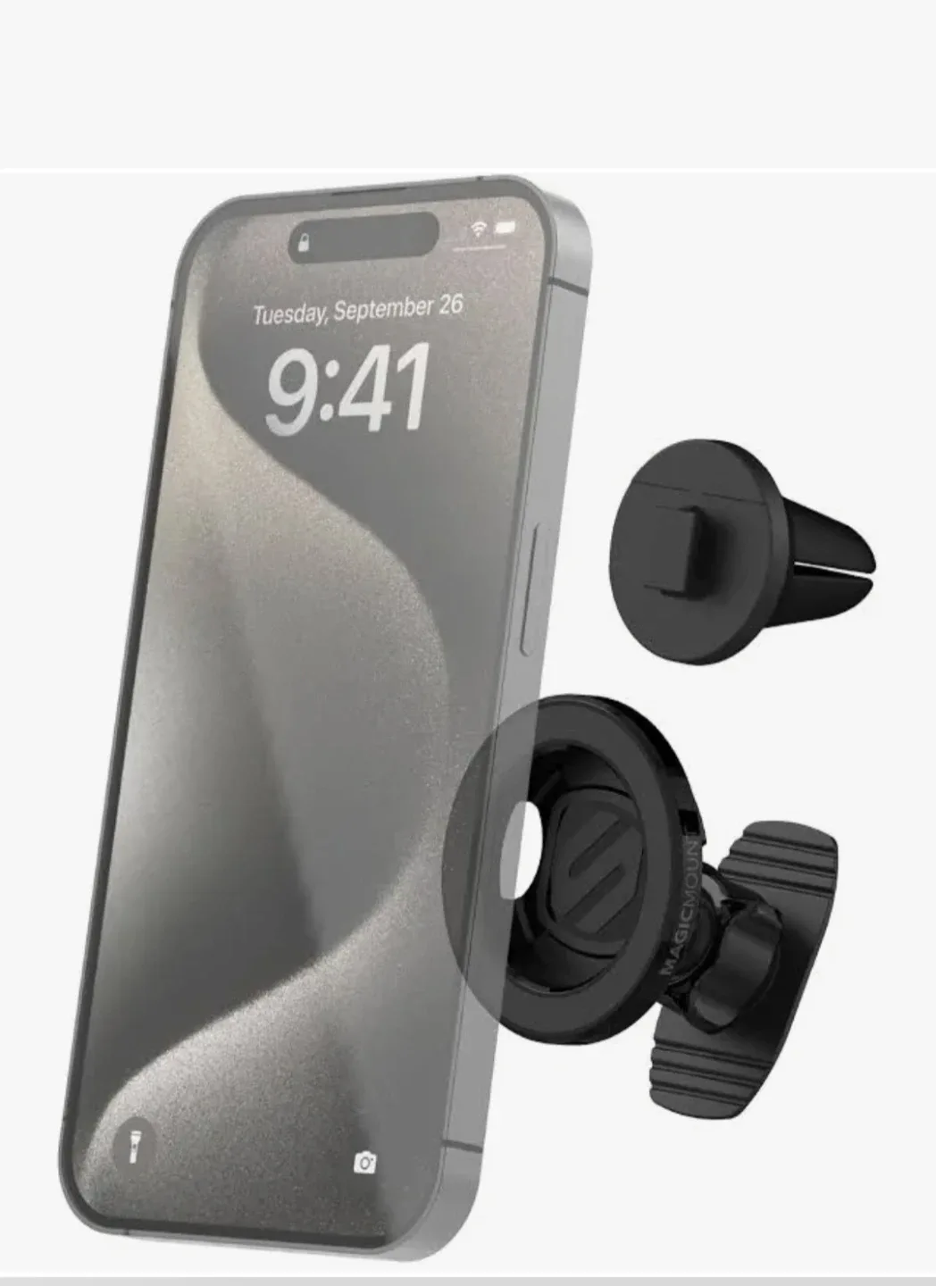 New Dual USB Car Charger & Phone Holder image indicator(7)