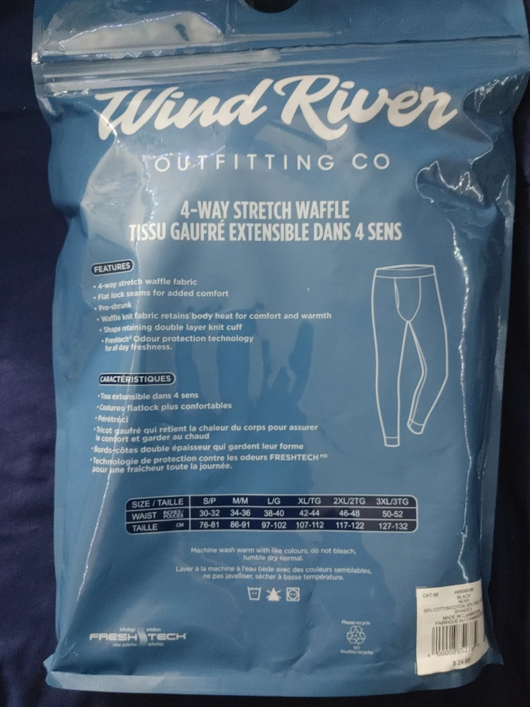 Wind River Outfitting Co. L/G Thermal Pant - New