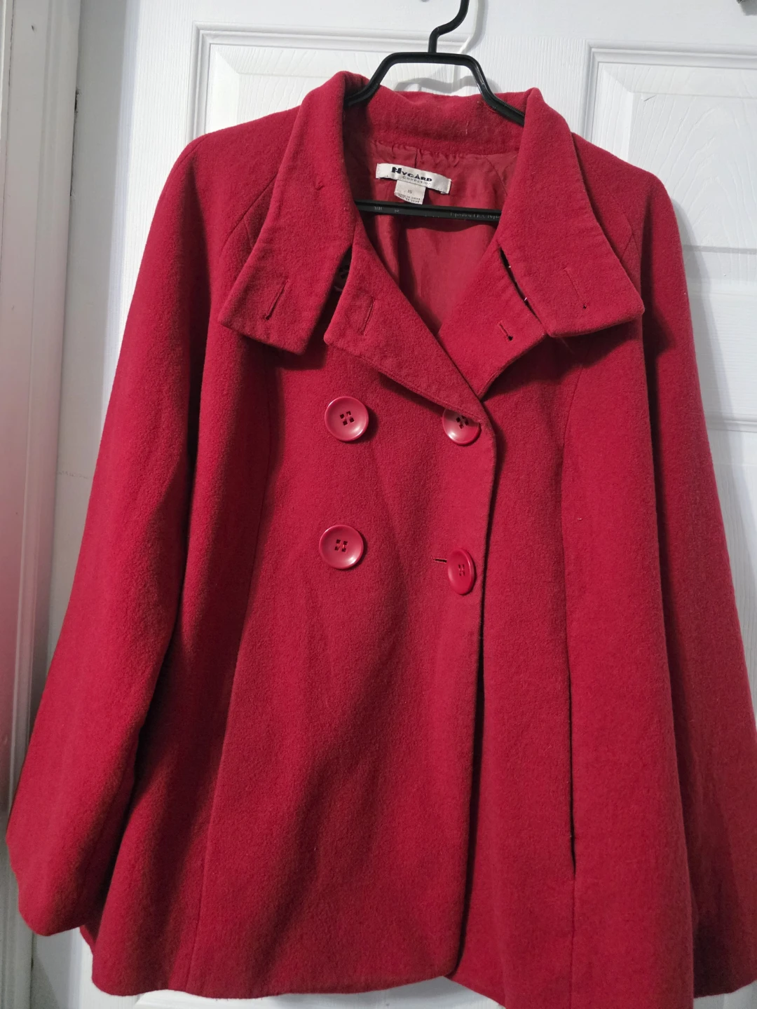 Nygard Red Wool Blend Coat - Size 16
