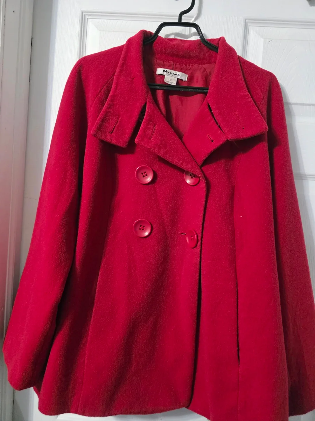 Nygard Red Wool Blend Coat - Size 16