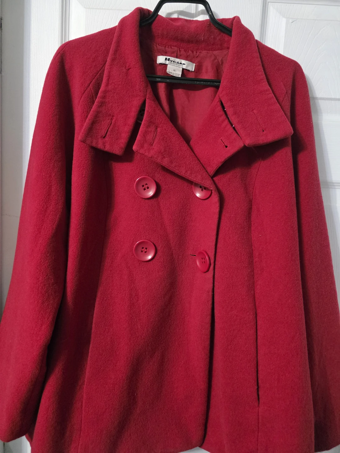 Nygard Red Wool Blend Coat - Size 16 - photo 2