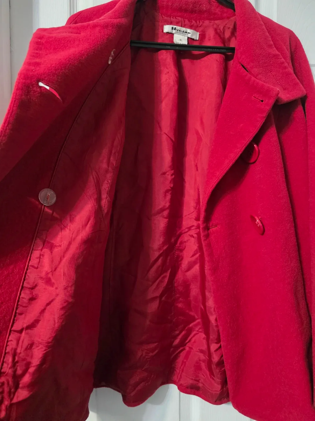 Nygard Red Wool Blend Coat - Size 16 image indicator(3)