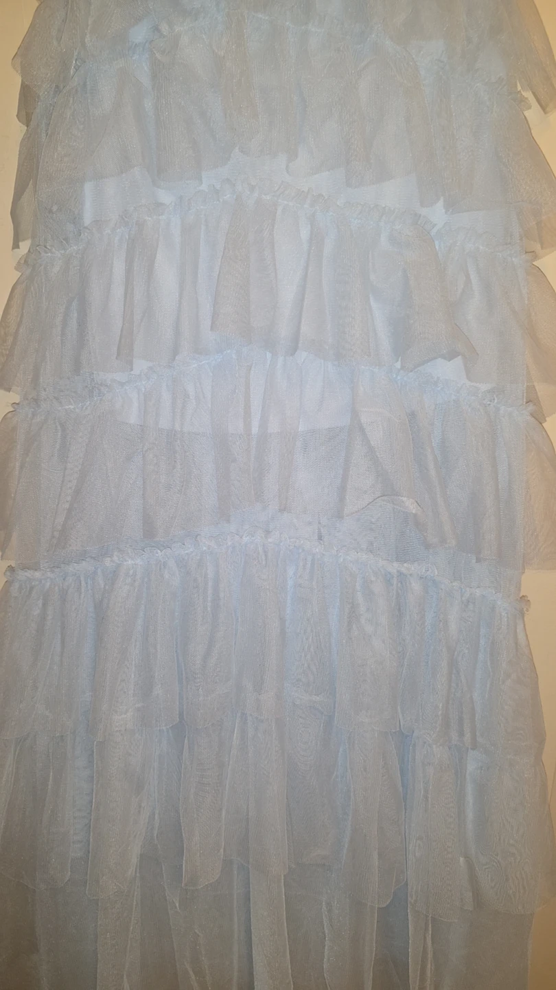 Le Chateau--Light Blue Ruffled Corset Dress - photo 3