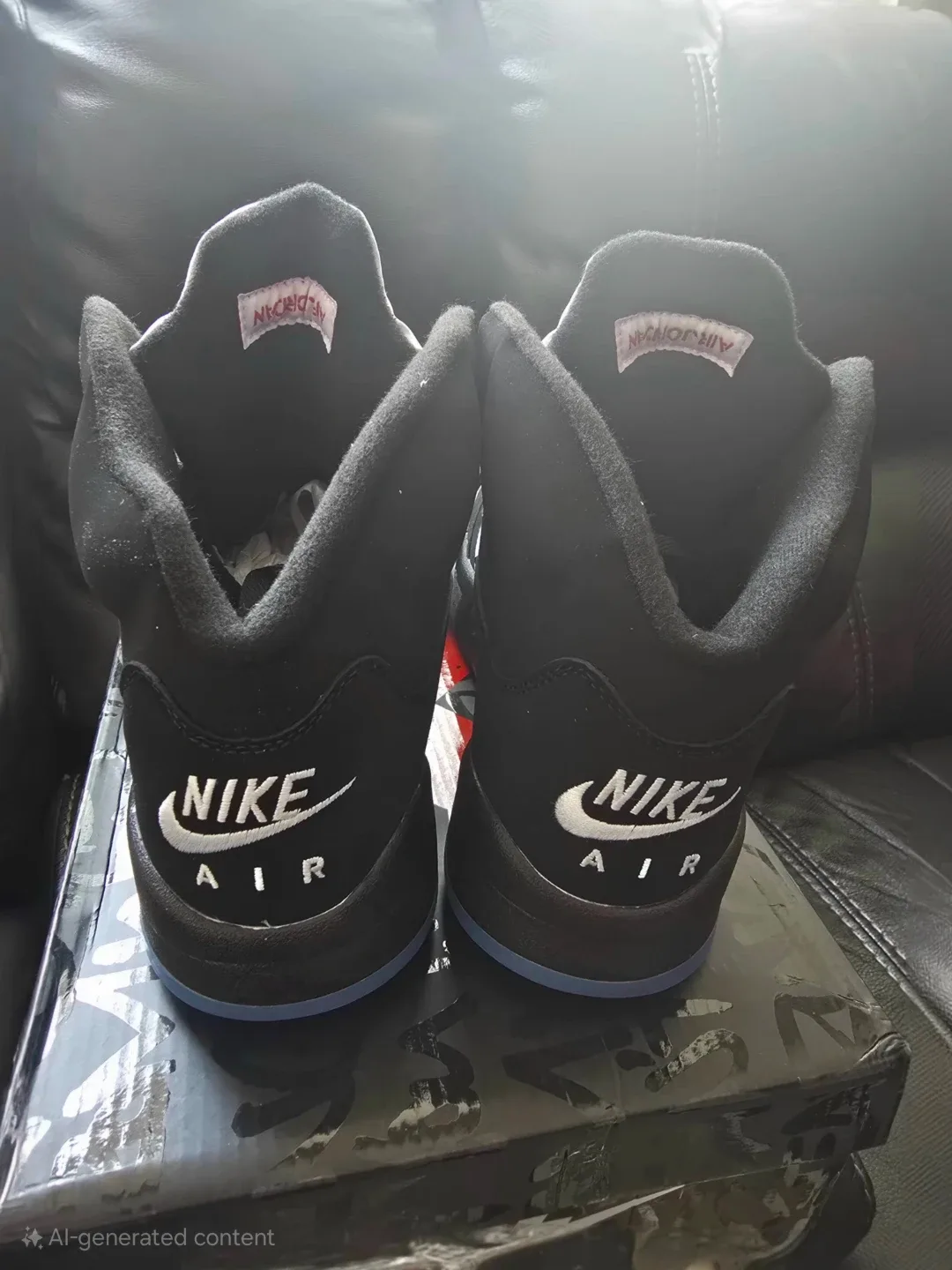 Brand new Jordan AJ5 Metallic Black sale image indicator(5)