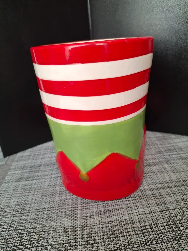 Elf Boot Vase - Red, Green, and White image indicator(3)