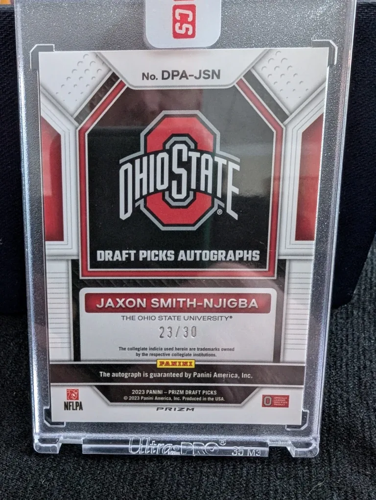 Jaxon Smith-Njigba Autograph Draft Picks Card 23/30 image indicator(2)