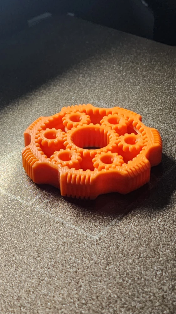 Fidget 3D Print Gear Toy Spinner