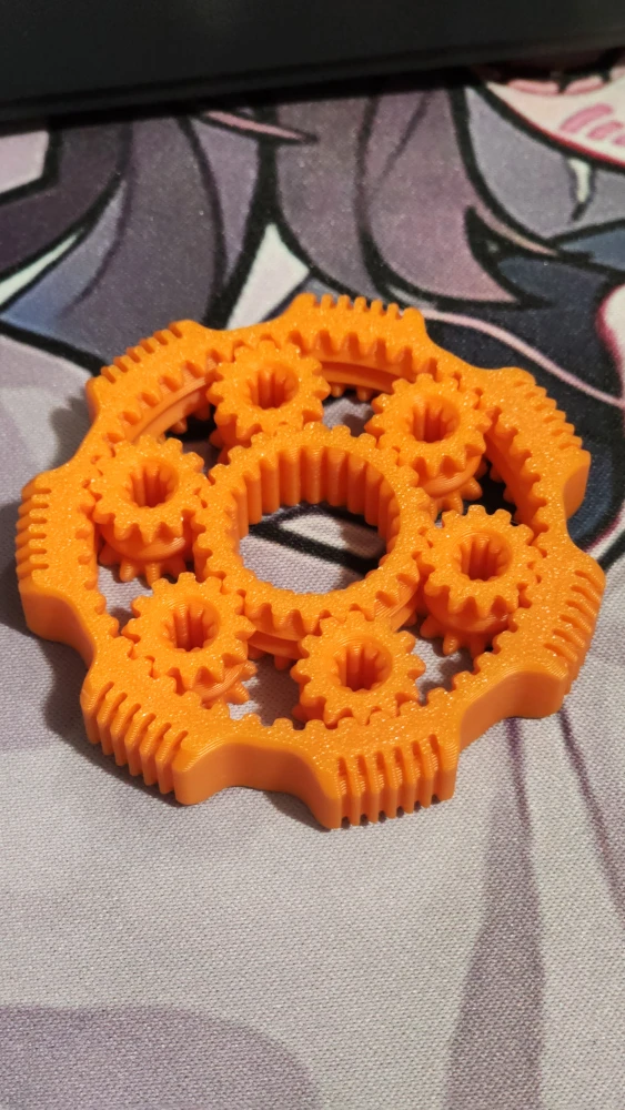 Fidget 3D Print Gear Toy Spinner - photo 2