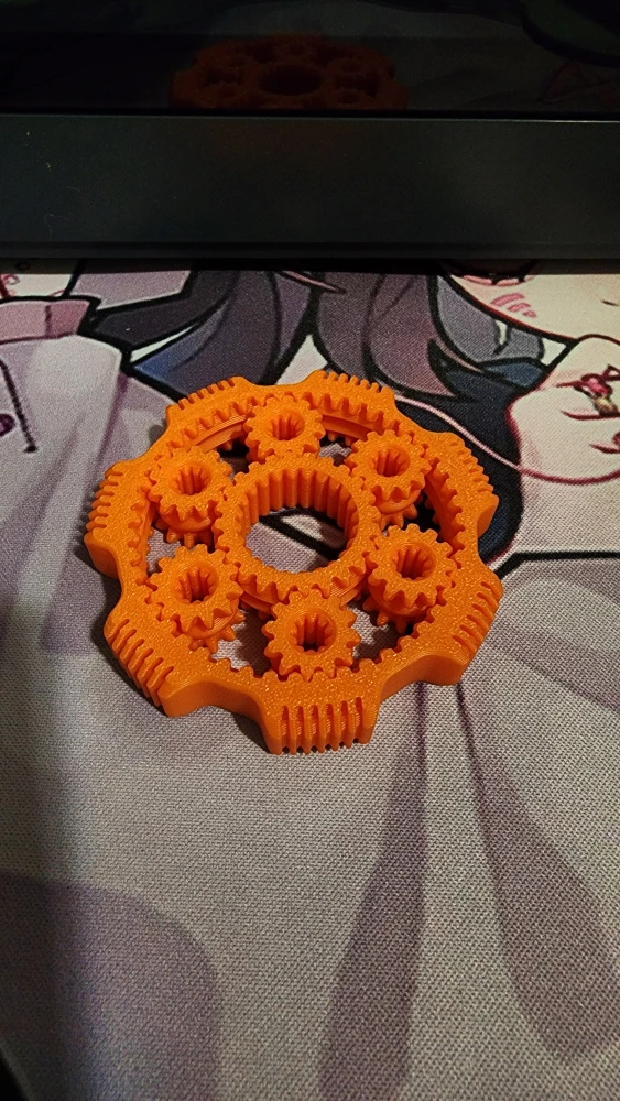 Fidget 3D Print Gear Toy Spinner - photo 3