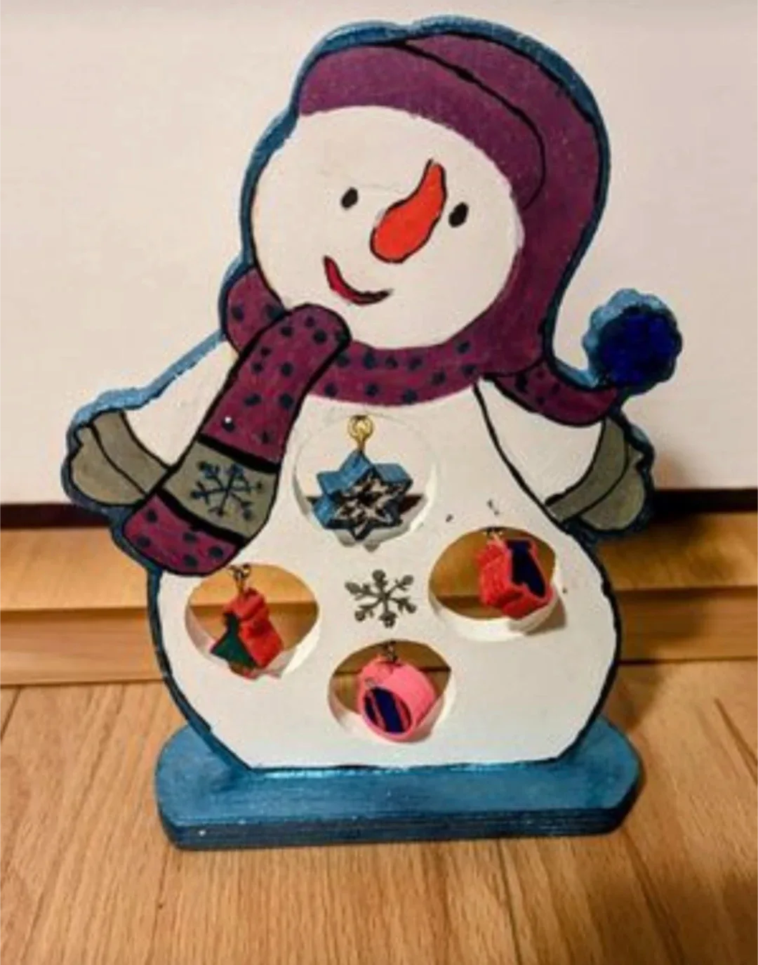 Wooden Snowman Christmas Decoration