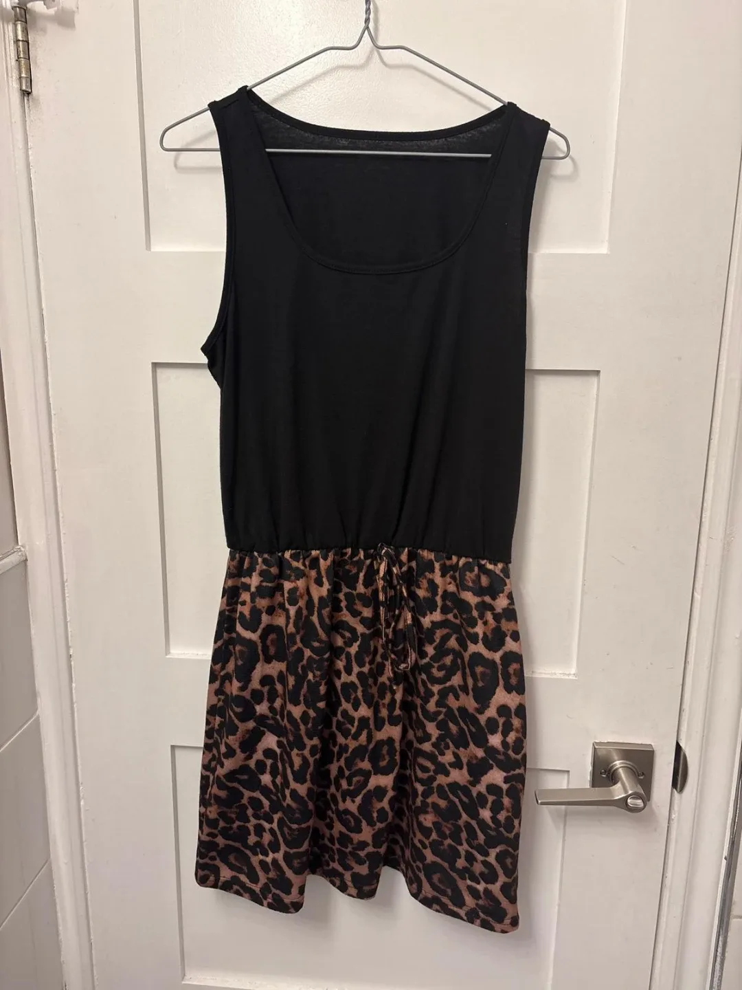 Black & Leopard Print Dress thumbnail