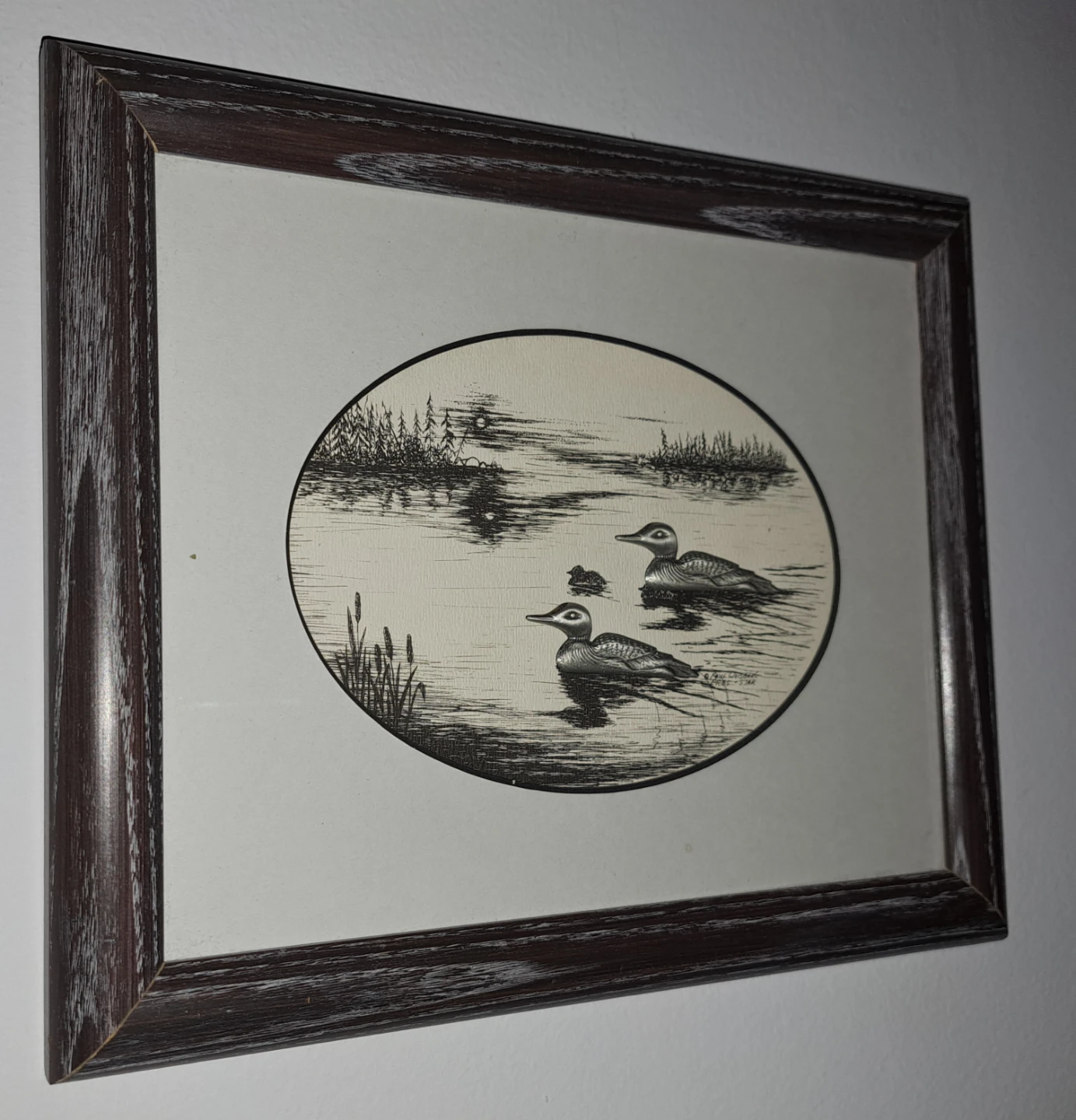 Framed Loon Print - photo 2
