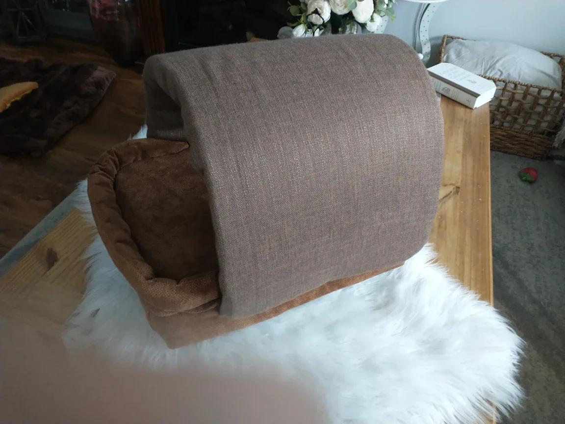 Brown Pet Cave Bed image indicator(5)