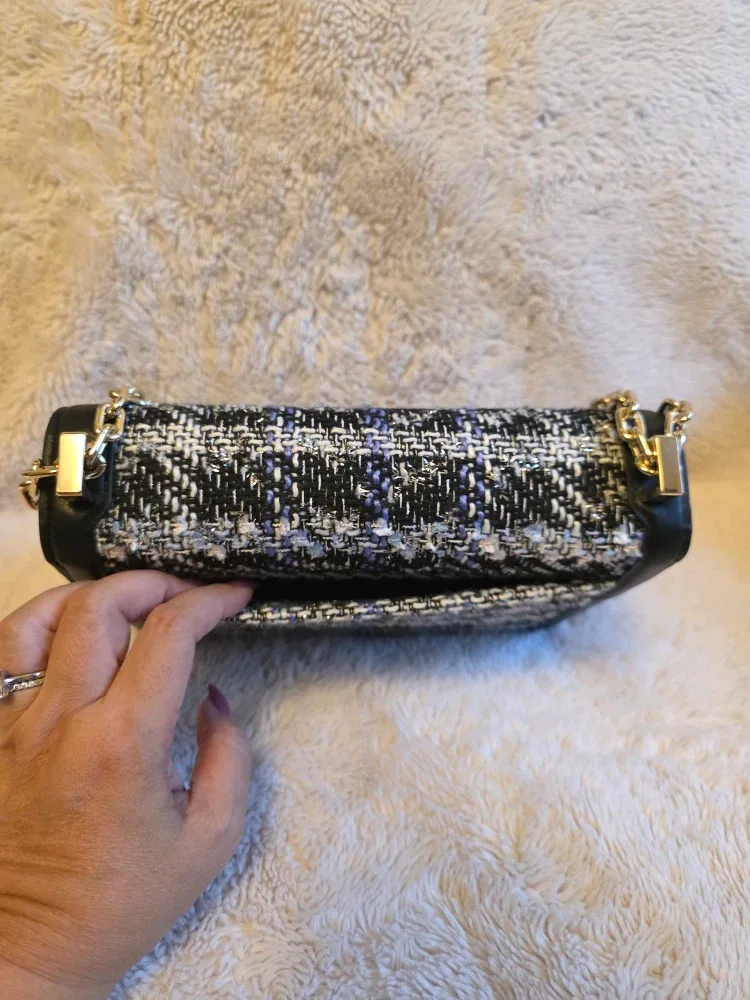 Kate Spade Plaid Tweed Chain Shoulder Bag image indicator(7)