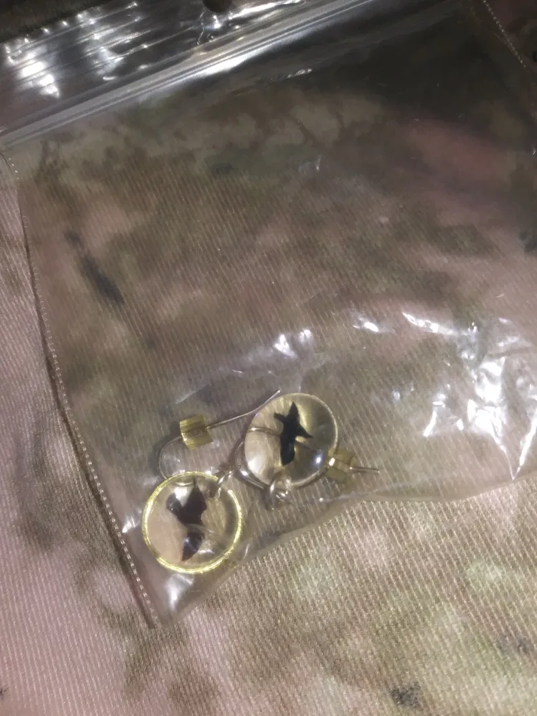 New sliver bird earrings