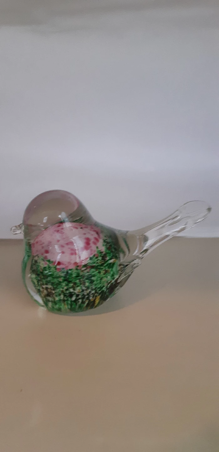 3 Glass Bird Figurines - photo 2
