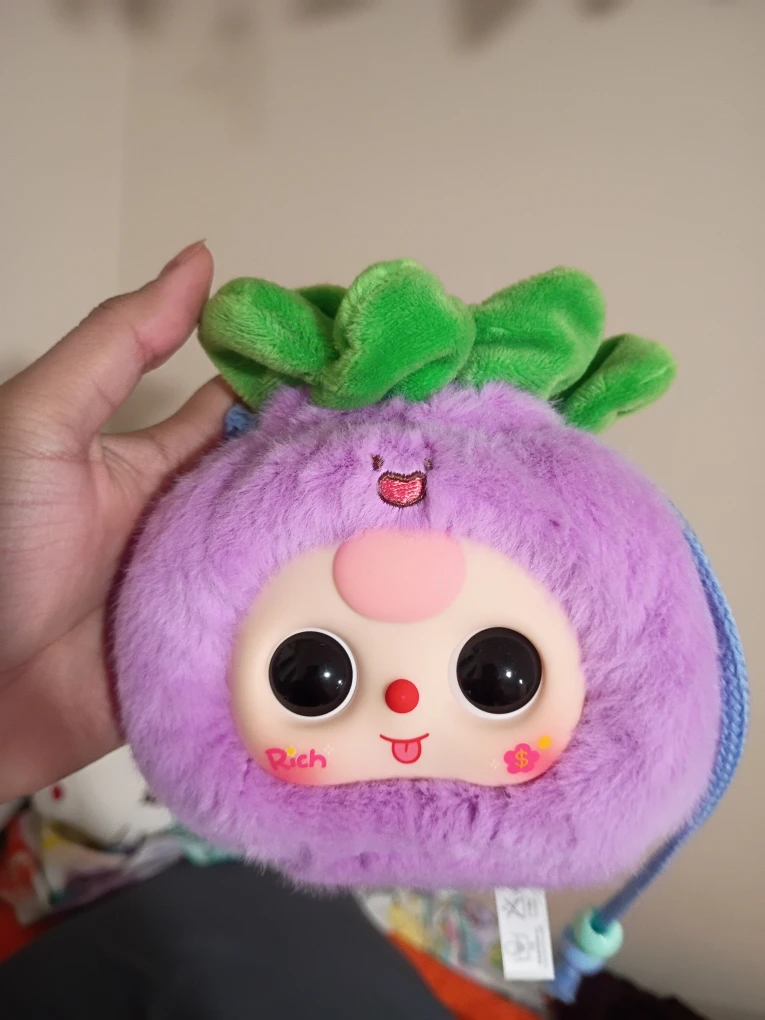 Rich Purple Plush Shoulder Bag
