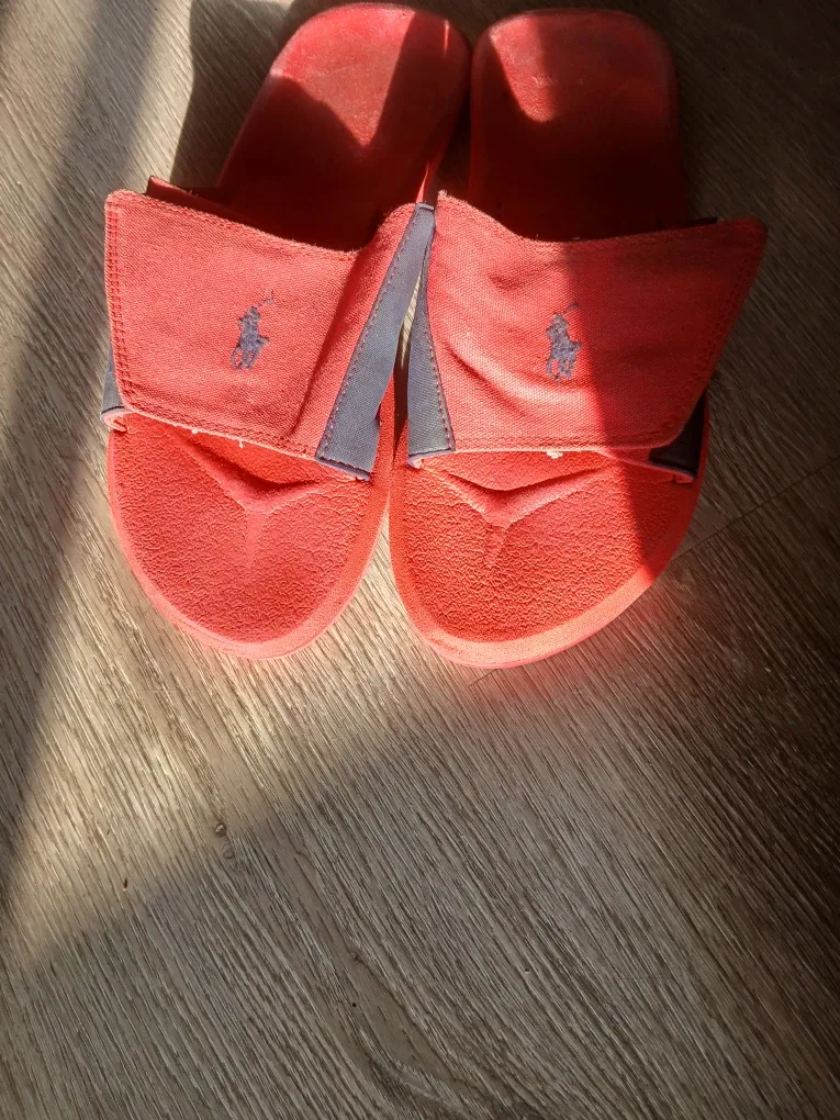 Ralph Lauren Red Slides - Size 8