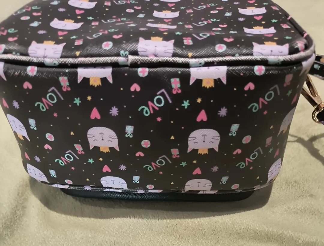 Cute Cat Print Mini Backpack image indicator(5)