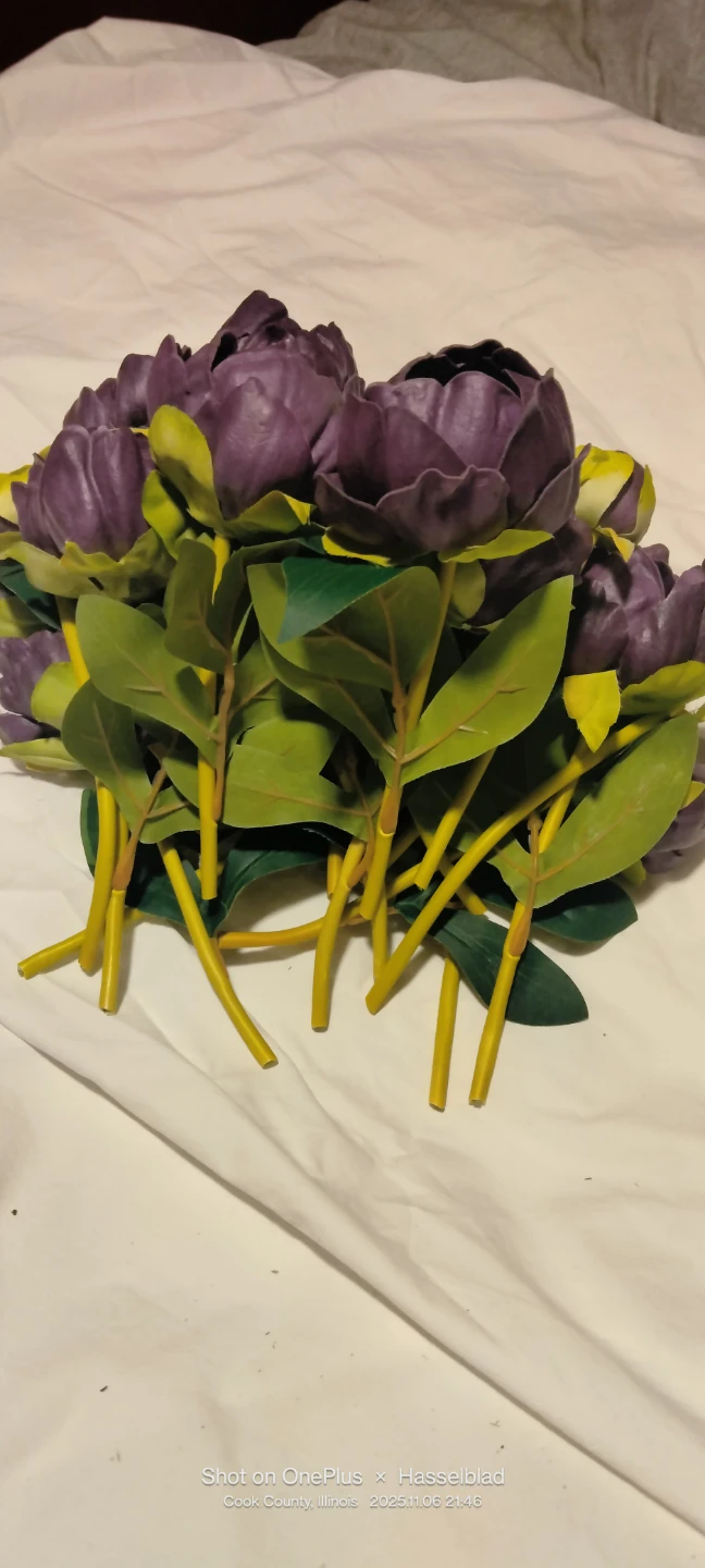 Purple Artificial Peony - photo 4
