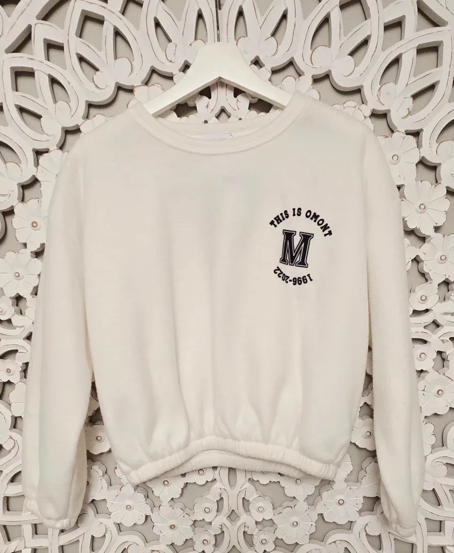 New with tag  Oak + Fort White Sweatshirt - Size OS/TU