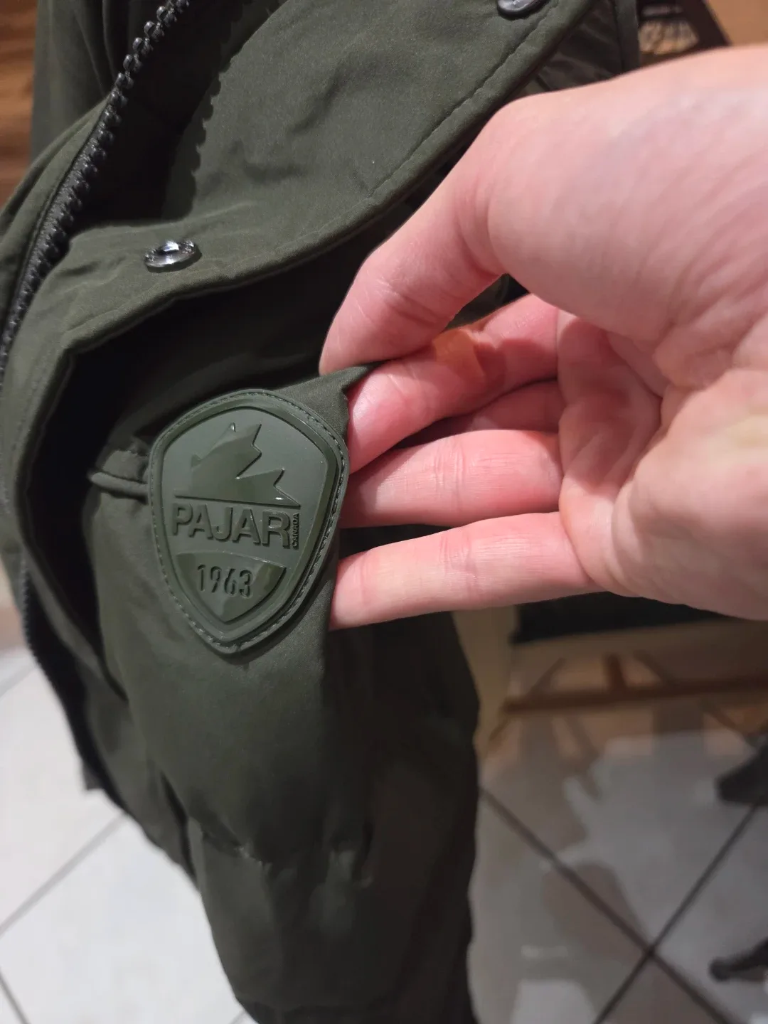 Pajar Olive Green Puffer Vest - Size S image indicator(3)