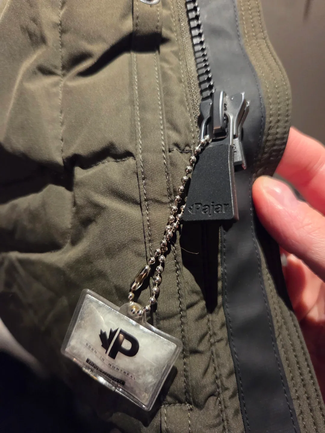 Pajar Olive Green Puffer Vest - Size S image indicator(5)