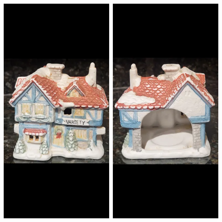 Ceramic Christmas Village Lot (11 items) image indicator(6)