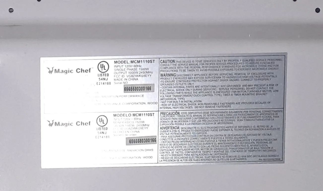 Magic Chef Microwave Oven image indicator(6)
