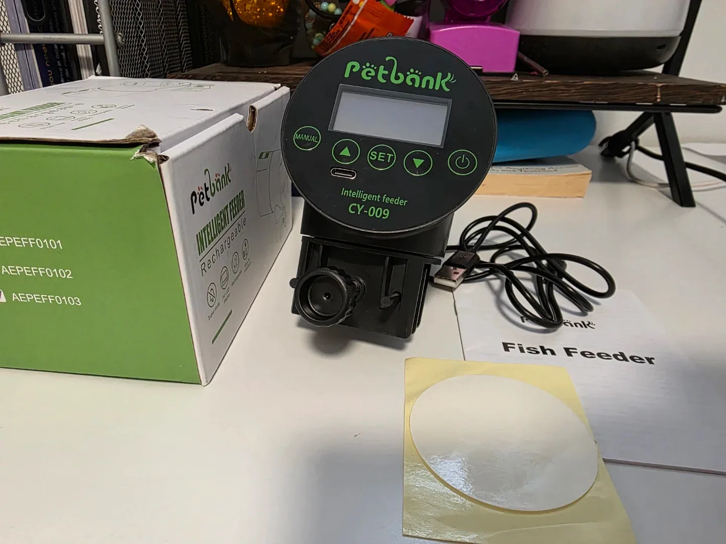 Petbank Intelligent Rechargeable Fish Feeder CY-009 image indicator(2)