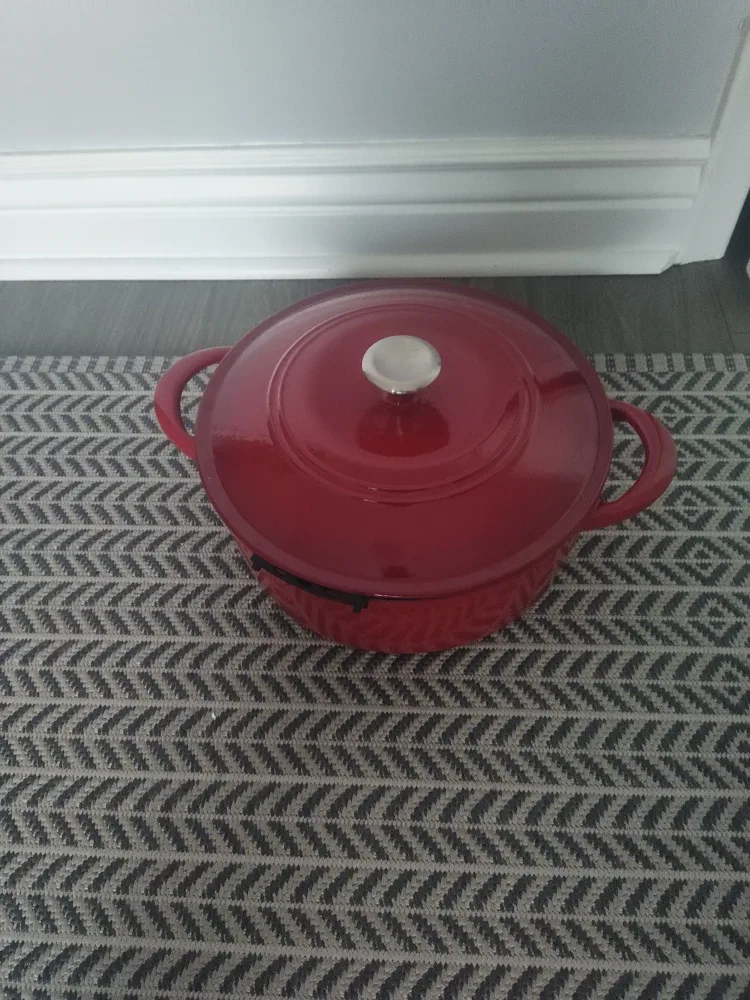 PC Red Enamel Coated Dutch Oven