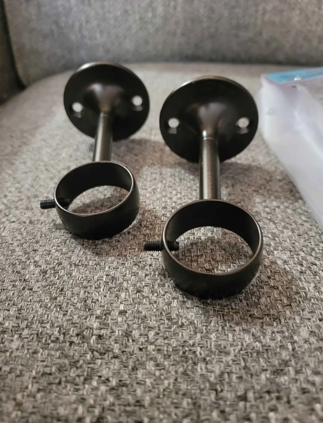 4 Ceiling Mounts and Curtain Rod Ends (All for $5) image indicator(2)