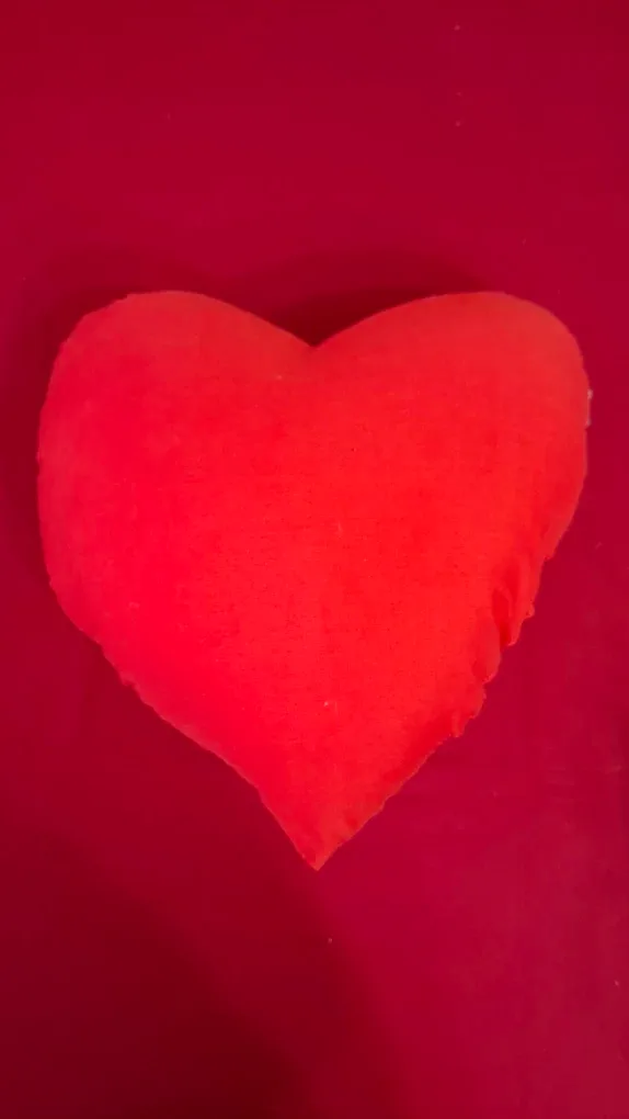 Red Heart Shaped Pillow