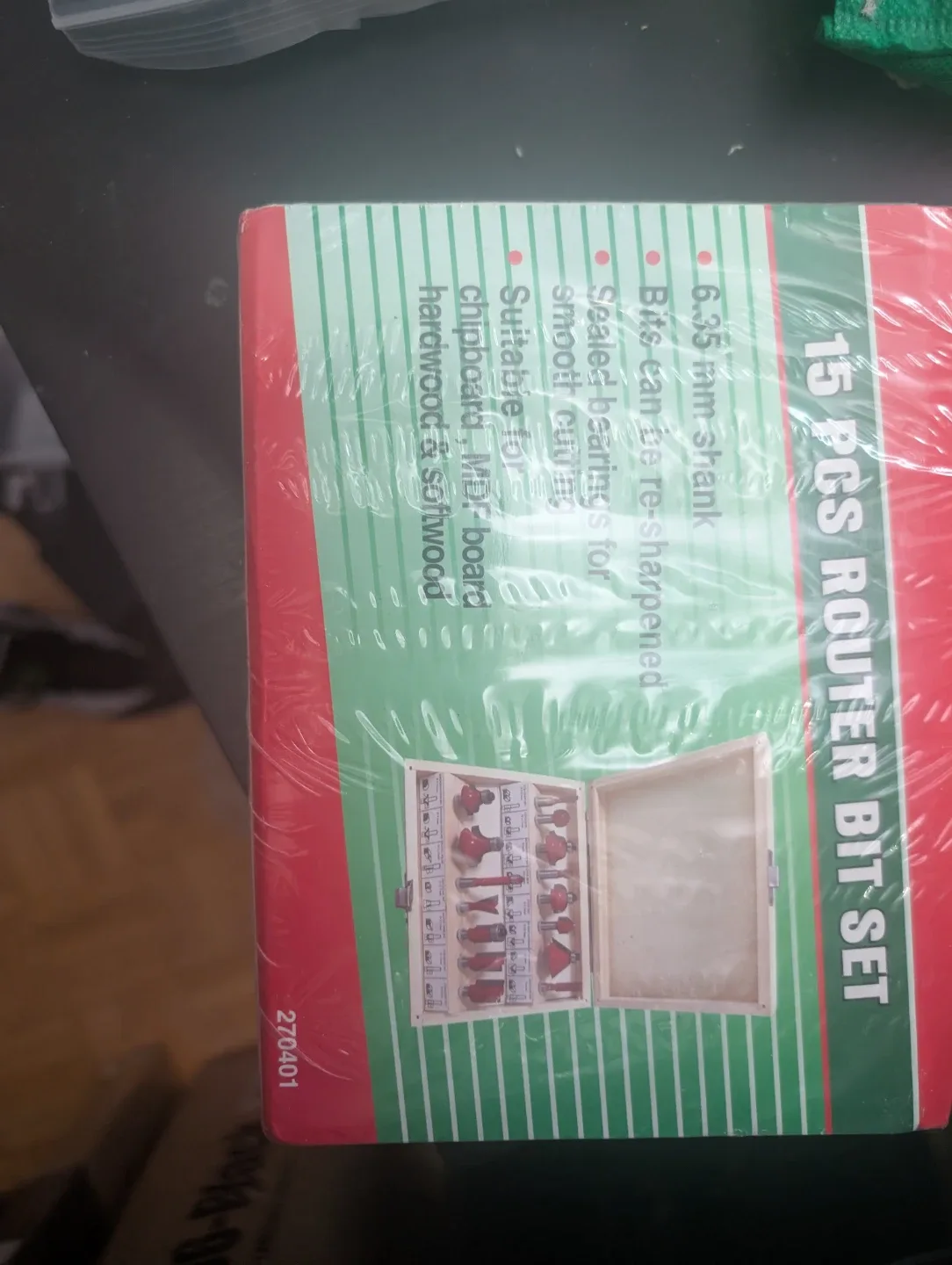 15 pcs Router Bit Set - New in Box thumbnail