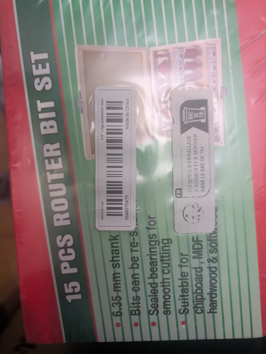 15 pcs Router Bit Set - New in Box image indicator(2)