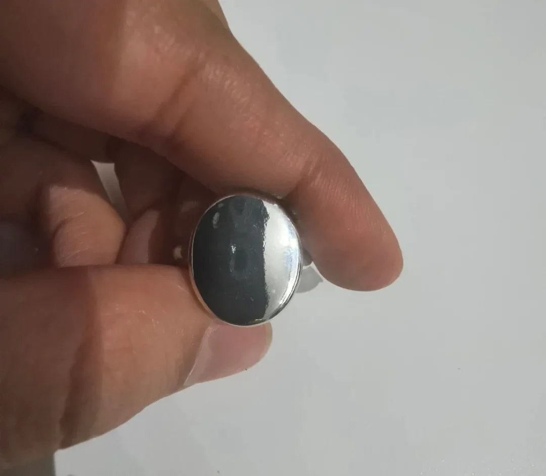 Silver Adjustable Ring (Unisex) image indicator(2)