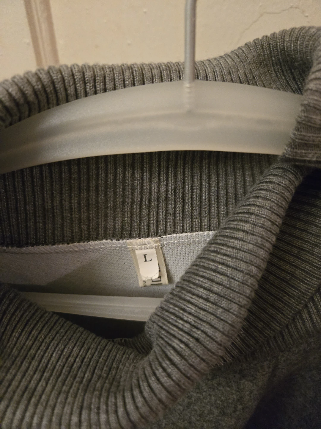 Women gray large size turtle neck dress - photo 4