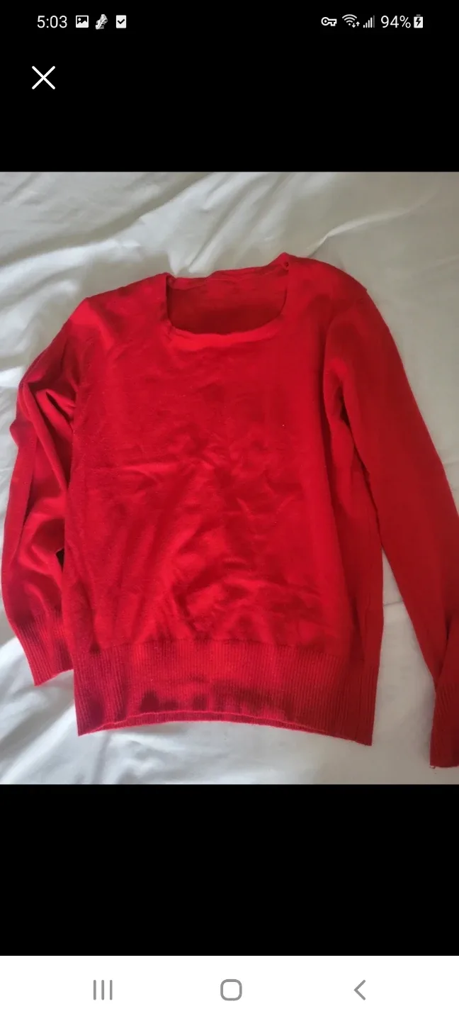 Red Long Sleeve Sweater thumbnail