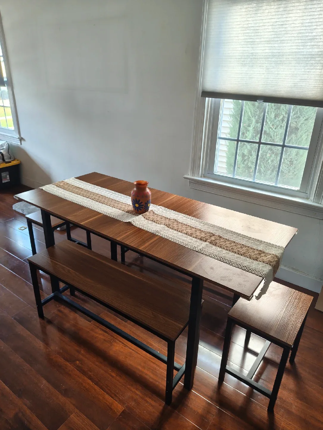 Dining Table Set: Table, 2 Benches, 2 Stools image indicator(2)